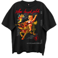 STONE TEMPLE PILOTS PURPLE ALBUM COVER LIMO BLACK ENZYME WASH T-SHIRT/GIANT VINTAGE T-SHIRT