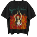 JANES ADDICTION BURNING LADY LIMO BLACK ENZYME WASH T-SHIRT/GIANT VINTAGE T-SHIRT