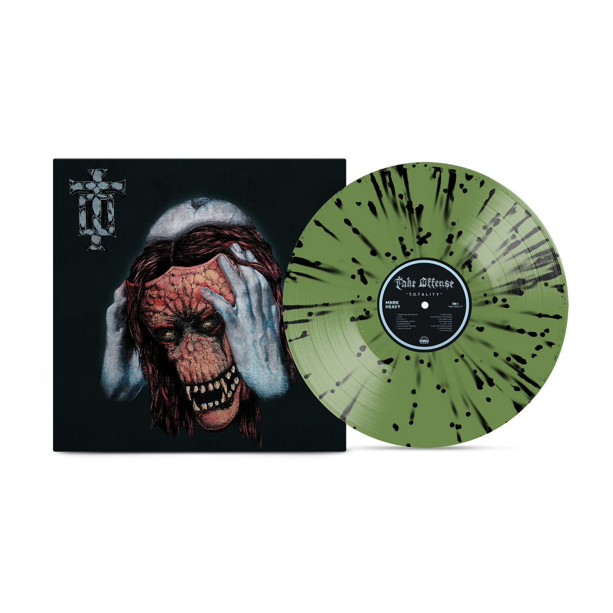 TAKE OFFENSE 'T.O.TALITY' LP (Green w/ Black Splatter Vinyl)