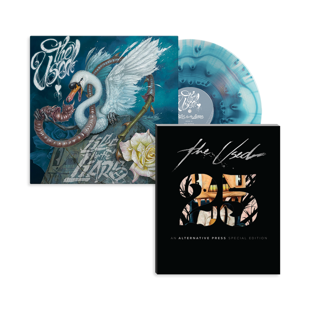 THE USED'LIES FOR THE LIARS' LP (Limited Edition ' Only 500 Made, Ultra Clear + Sea Blue Cloudy Vinyl) + AP SPECIAL COLLECTOR'S EDITION MAGAZINE
