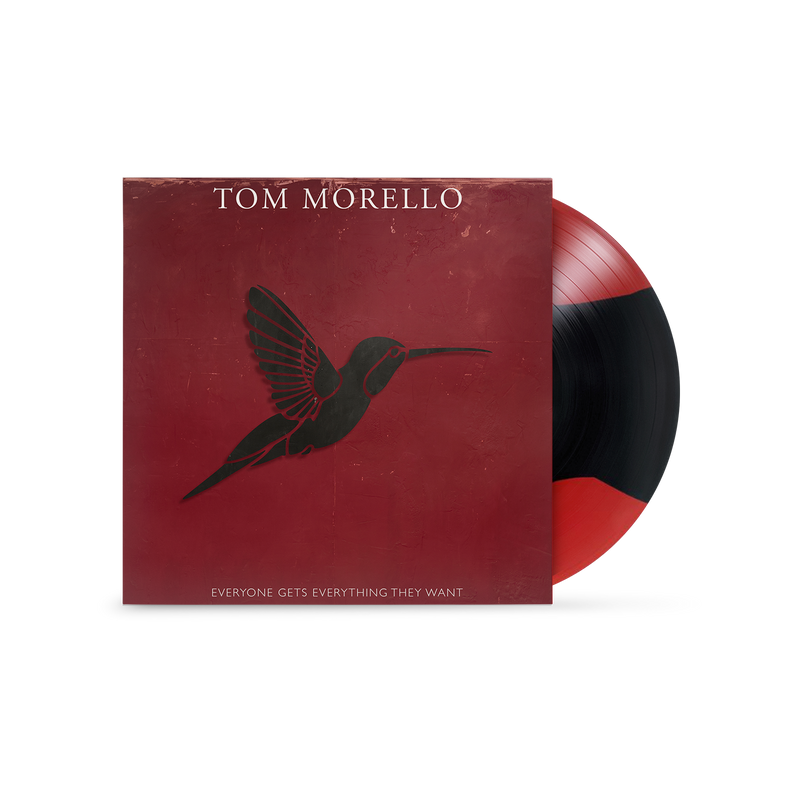 TOM MORELLO ‘EVERYONE GETS EVERYTHING THEY WANT’ LP (Exclusive – Limited to 300, Red & Black Stripe Vinyl)