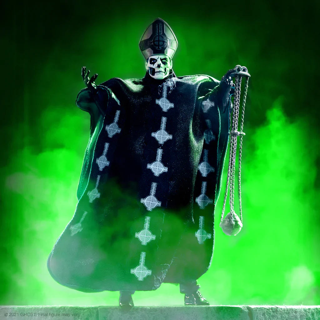 SUPER7 'GHOST ULTIMATES! WAVE 2 - PAPA EMERITUS II' ACTION FIGURE