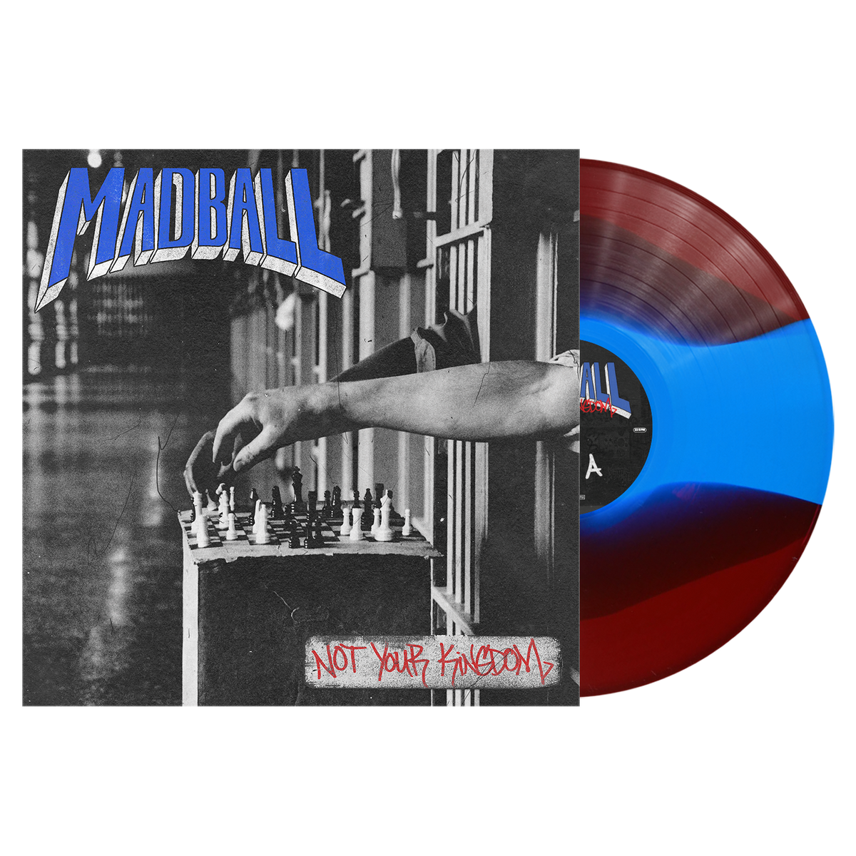 MADBALL ‘NOT YOUR KINGDOM’ LP (Exclusive – Limited to 200, Oxblood & Sky Blue Split Vinyl)