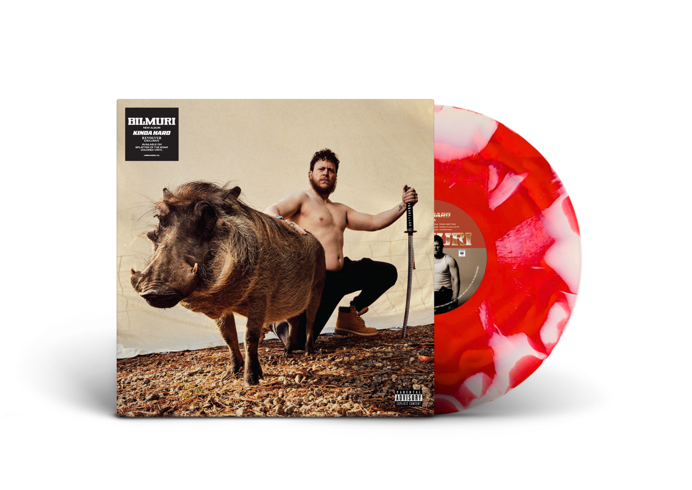 BILMURI ‘KINDA HARD’ LP (Exclusive – Limited to 500, Red & White Blotched Splatter Vinyl)