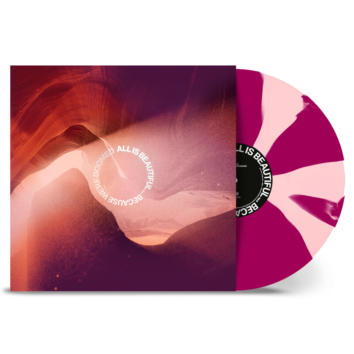 WE CAME AS ROMANS ‘ALL IS BEAUTIFUL…BECAUSE WE’RE DOOMED’ LP (Exclusive – Limited to 500, Light Rose/Violet Vinyl)