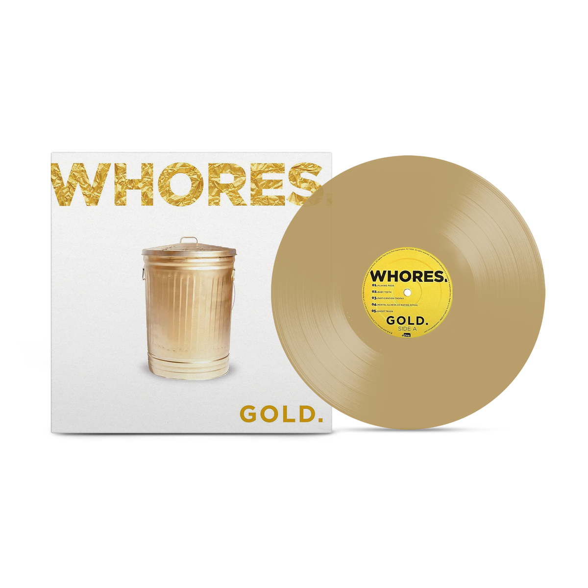 WHORES 'GOLD' LP (Transparent Tan Vinyl)