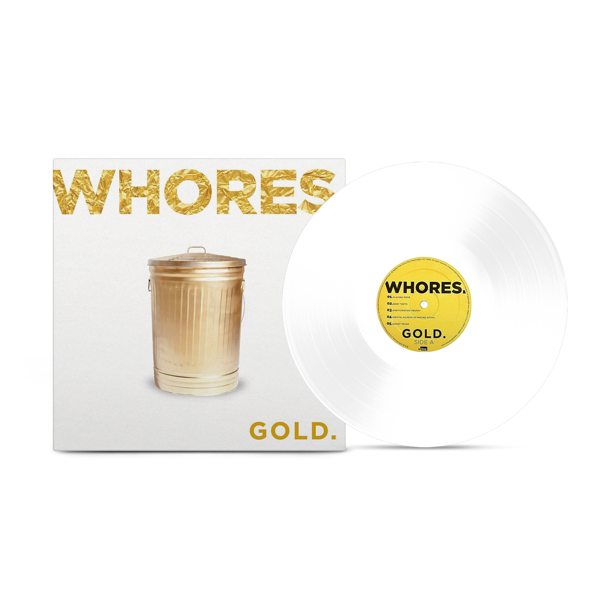 WHORES 'GOLD' LP (Opaque White Vinyl)
