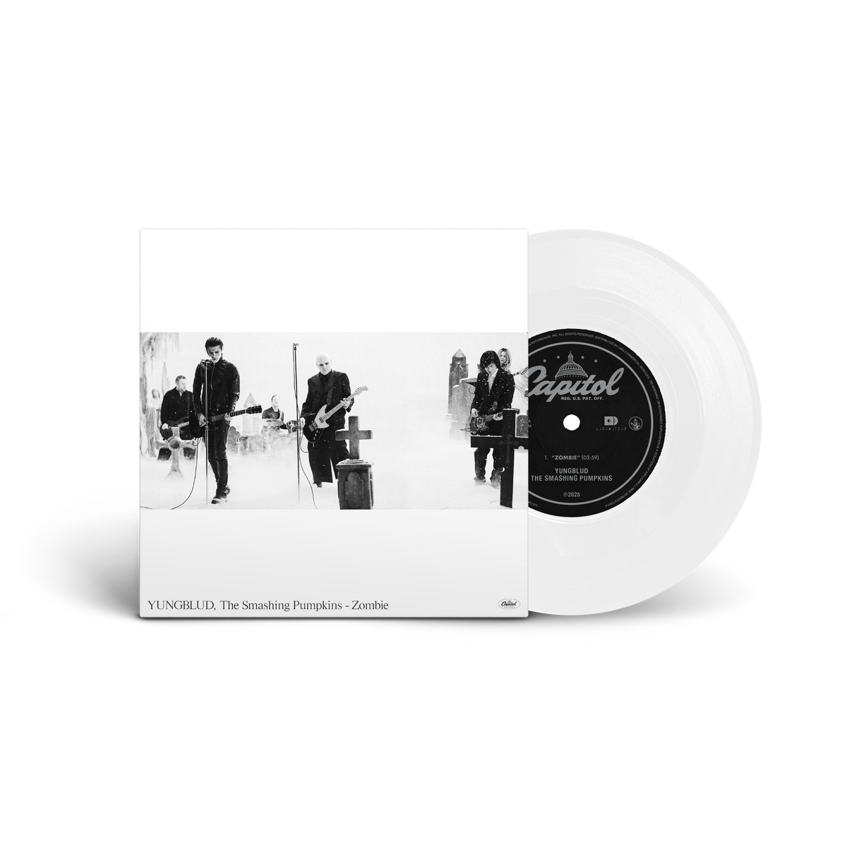 YUNGBLUD/THE SMASHING PUMPKINS 'ZOMBIE' 7" SINGLE (White Vinyl)