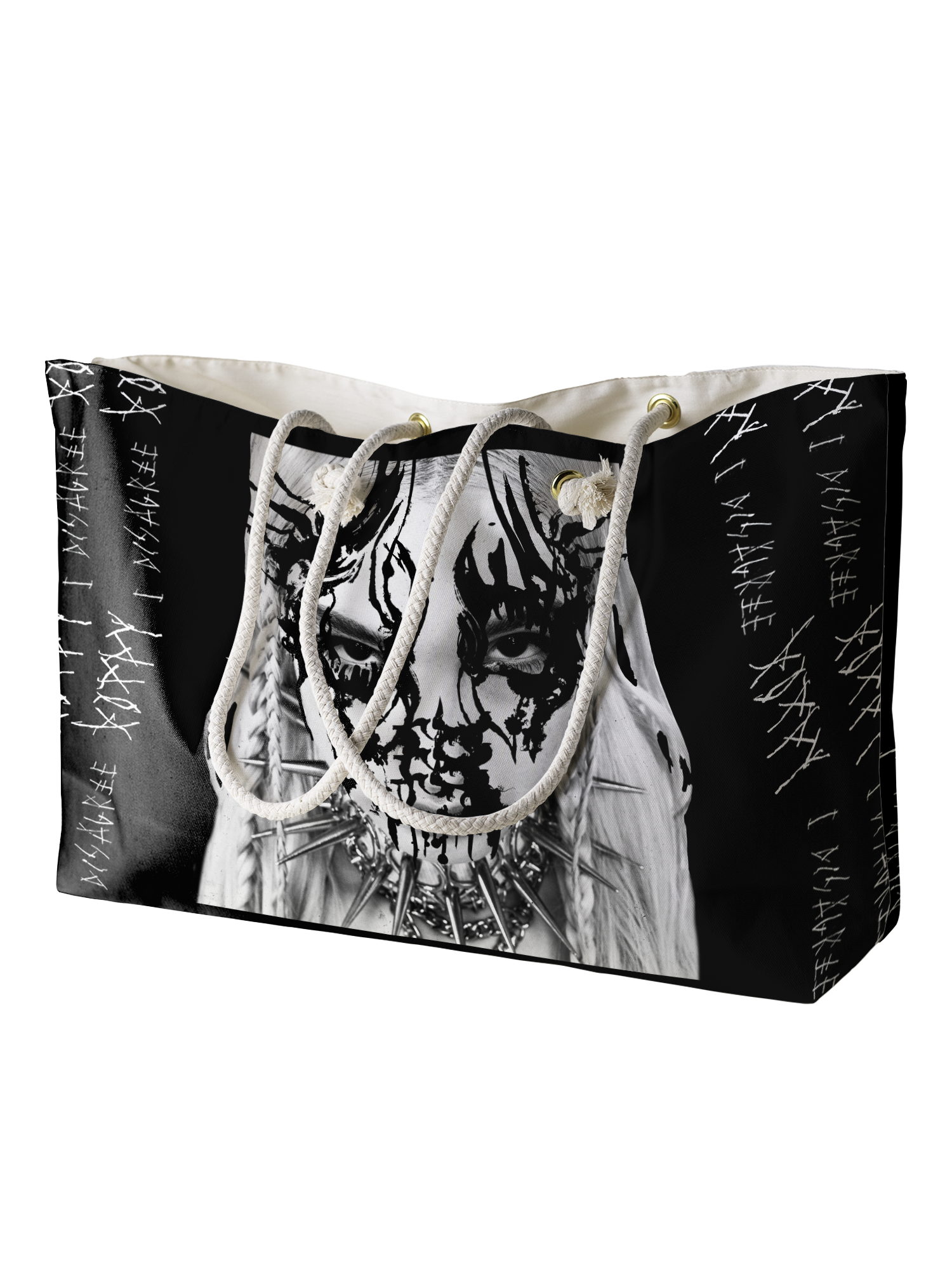 POPPY - 'I DISAGREE' ROPE HANDLED BEACH BAG