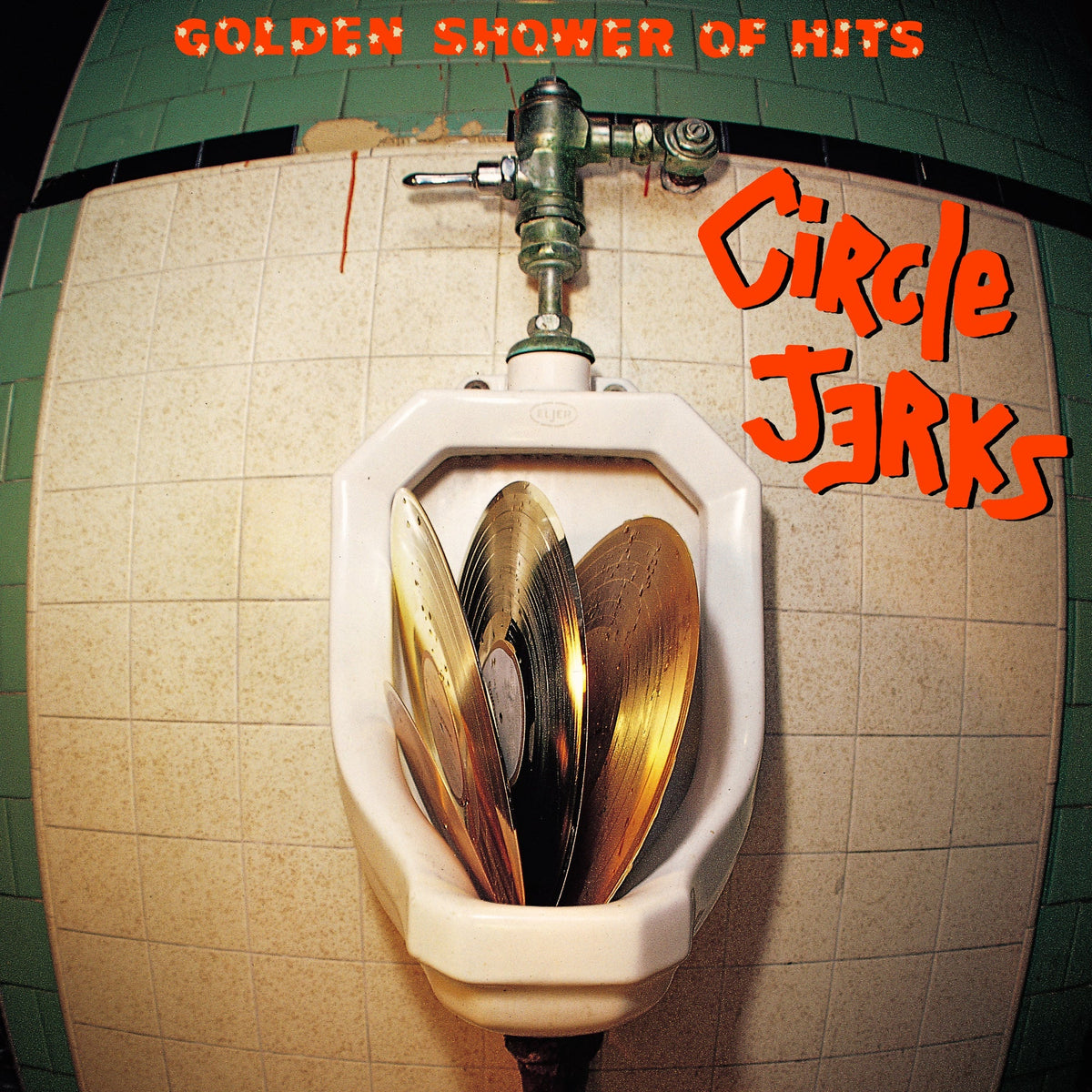 CIRCLE JERKS 'GOLDEN SHOWER OF HITS' LP (Transparent Yellow Vinyl)
