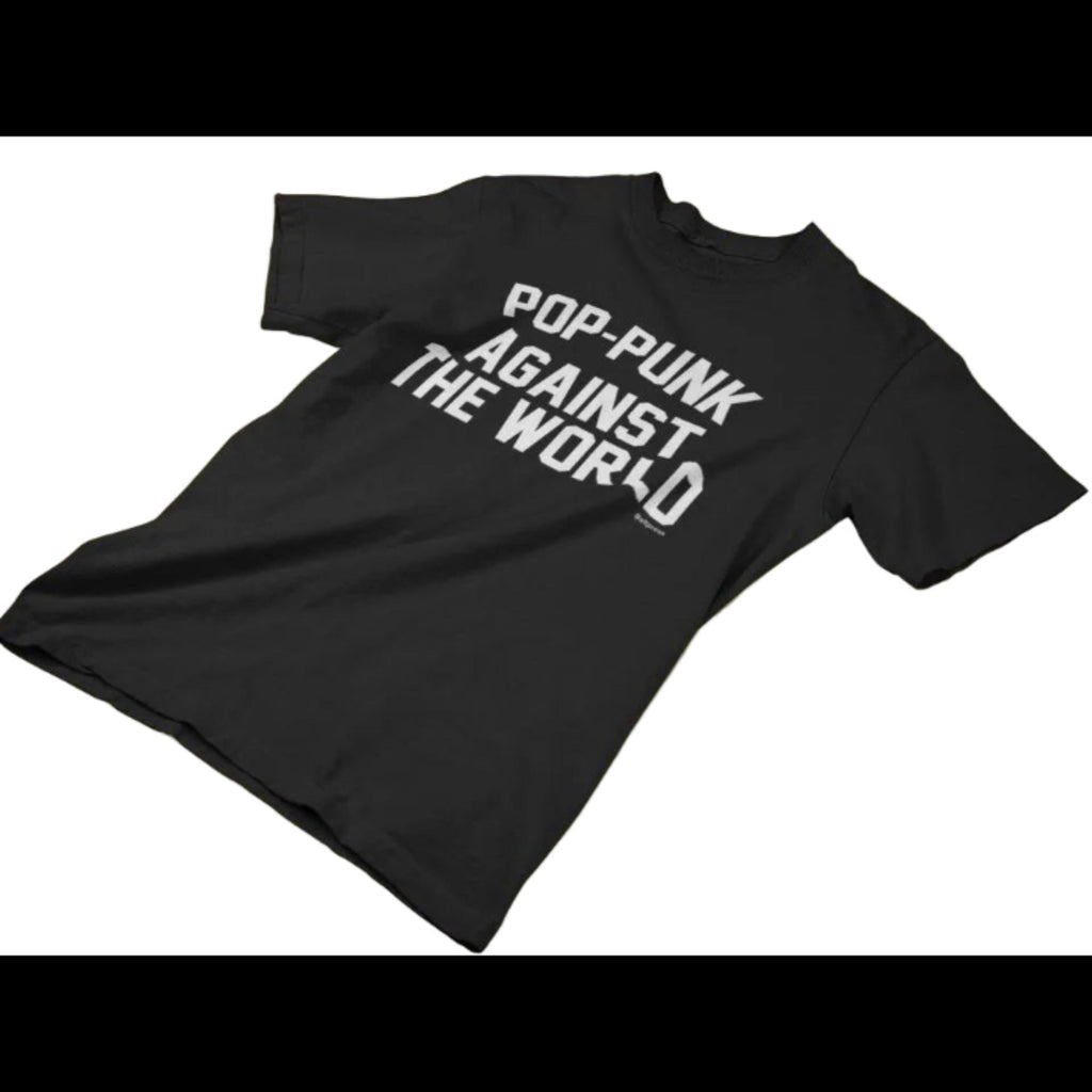 Against The World T-Shirt Alternative Press Black Short Sleeve