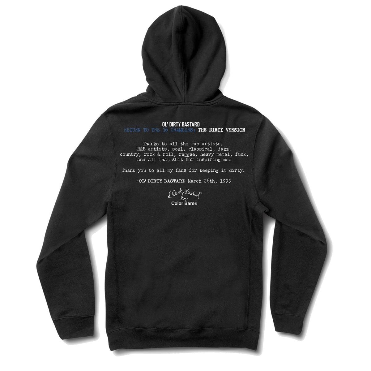 CD Hoodie Black Back