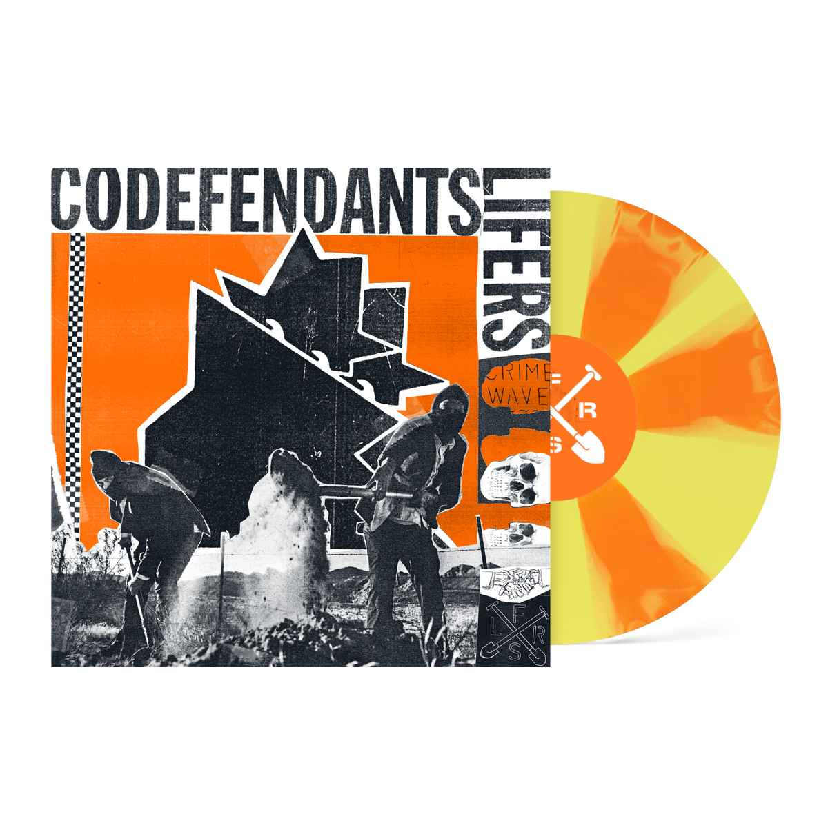 CODEFENDANTS ‘LIFERS’ LP (Exclusive – Limited to 400, Canary Yellow & Tangerine Vinyl)