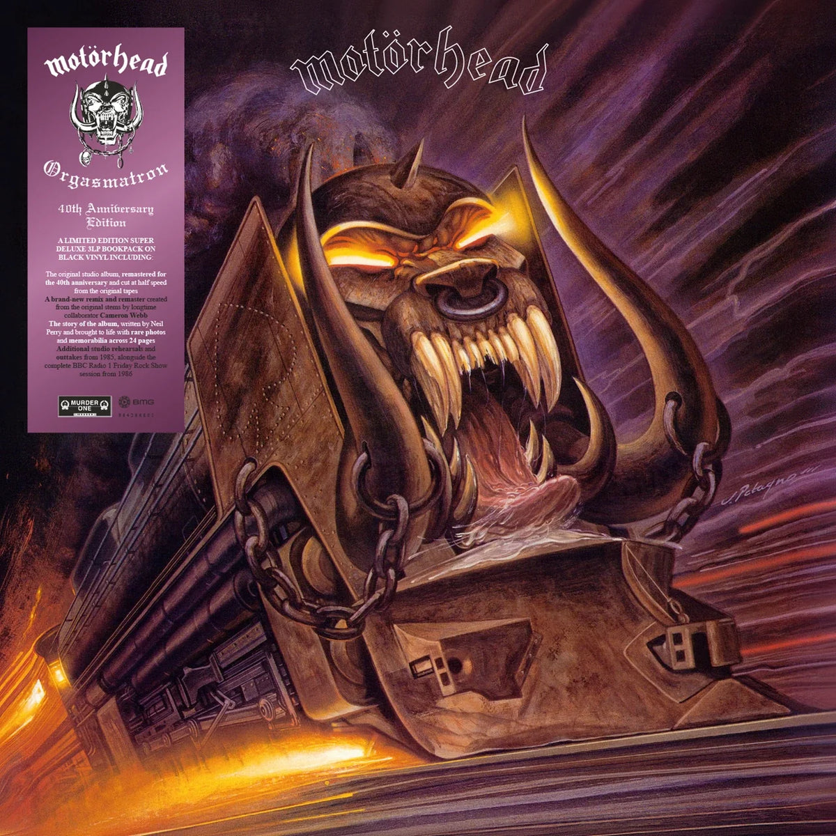 MOTORHEAD 'ORGASMATRON' 40TH ANNIVERSARY LP (Transparent Violet Vinyl)