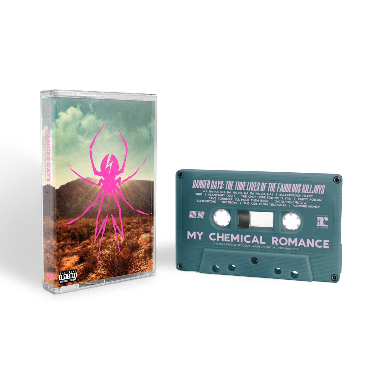 MY CHEMICAL ROMANCE 'DANGER DAYS: TRUE LIVES OF THE FABULOUS KILLJOYS' CASSETTE (Deluxe, Petrol Blue))