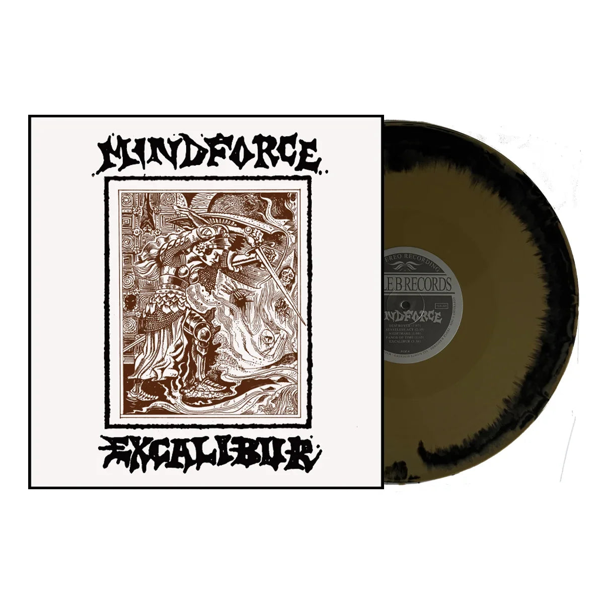 MINDFORCE 'EXCALIBUR' LP (Black/Gold Swirl Vinyl)