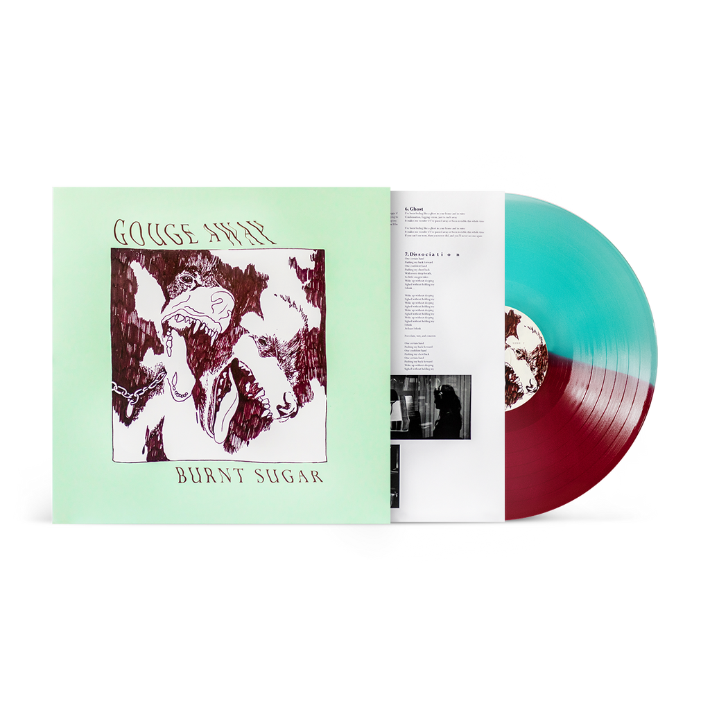 GOUGE AWAY 'BURNT SUGAR' LP (Electric Blue & Oxblood Split Vinyl)