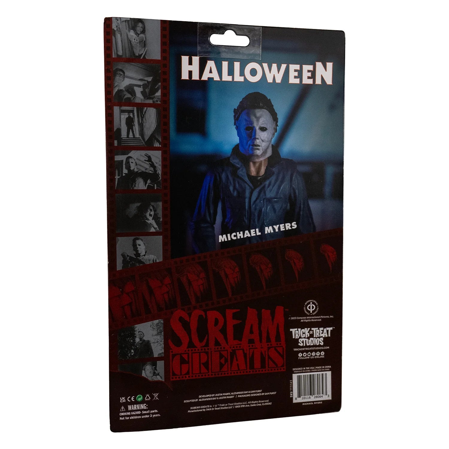 Halloween 1978 Michael Myers 8 Inch Figure Packaging Back