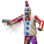 House of 1000 Corpses Captain Spaulding 5 Inch Action Figure Holding Pistol no Background