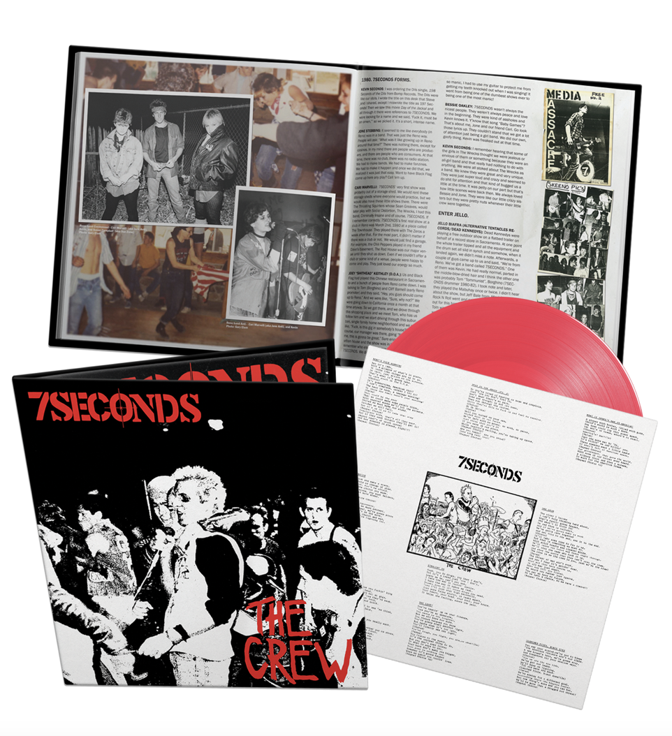 7SECONDS 'THE CREW' LP (Limited Edition Neon Pink Vinyl)