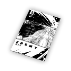 BRAND OF SACRIFICE 'ENEMY' 7" + COMIC BOOK (Limited Edition ' Only 150 Made, Blue & White Crystal Vinyl)