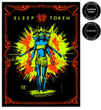 SLEEP TOKEN 'CHARACTER/ANGEL' FLOCKED BLACKLIGHT POSTERS