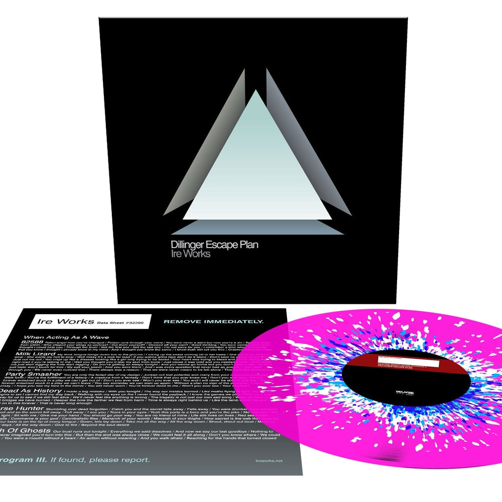 THE DILLINGER ESCAPE PLAN 'IRE WORKS' LP (Reissue, Magenta Splatter Vinyl)