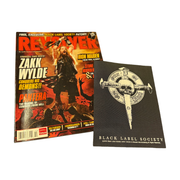 REVOLVER SEPTEMBER/OCTOBER 2010 ISSUE FEATURING ZAKK WYLDE + BLACK LABEL SOCIETY PATCH