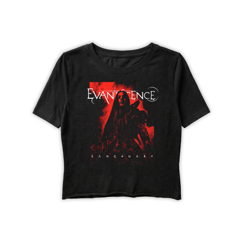 EVANESCENCE "SANCTUARY" LIMITED EDITION EXCLUSIVE HAND-CROPPED WOMENS T-SHIRT