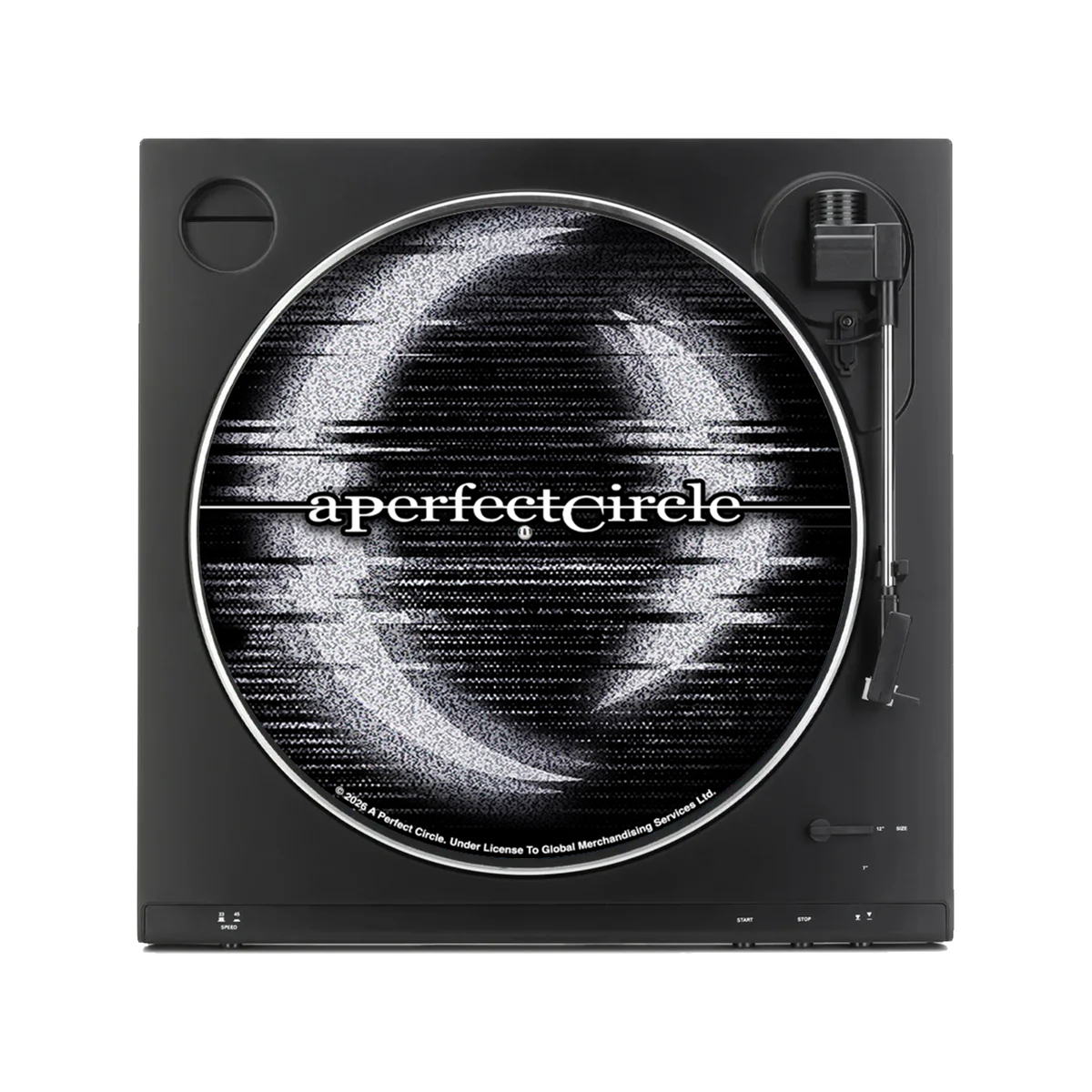 A PERFECT CIRCLE ‘STARLESS’ 7" (Exclusive – Limited to 1000, Transparent Black Ice w/ White Splatter & B-Side Etching Vinyl) + EXCLUSIVE "STATIC" T-SHIRT & SLIPMAT