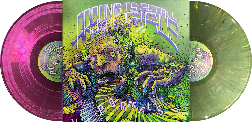 ARSONISTS GET ALL THE GIRLS 'PORTALS' 2LP (Limited Edition ' Only 100 Made, Opaque Mix and Violet w/ White Swirl Vinyl)