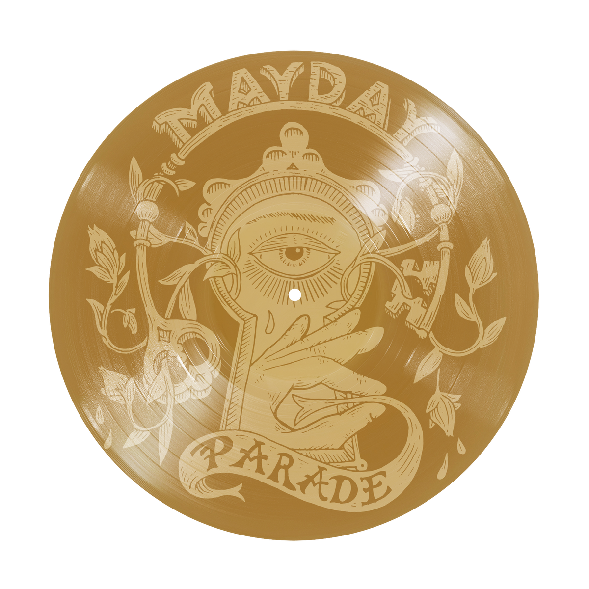 MAYDAY PARADE 'MONSTERS IN THE CLOSET' 10TH ANNIVERSARY 2LP (Limited Edition – Only 500 Made, Gold w/ D-Side Etching Vinyl)