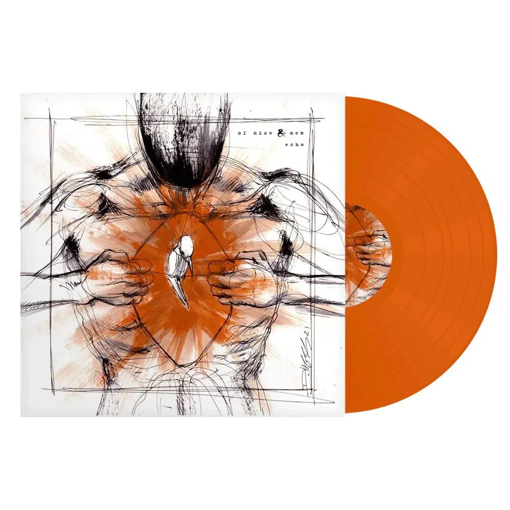 OF MICE & MEN 'ECHO' LIMITED-EDITION ORANGE CRUSH LP – ONLY 100 MADE