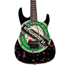 SLAYER - JEFF HANNEMAN - HEINEKEN LOGO MINI GUITAR (Limited Blood Splatter Edition)