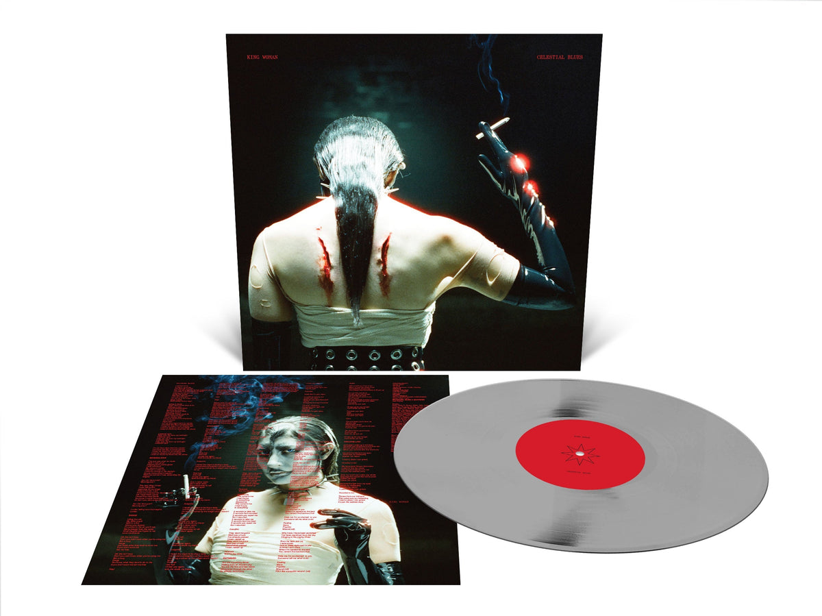 KING WOMAN'CELESTIAL BLUES' LIMITED-EDITION METALLIC SILVER LP ' ONLY 200 MADE