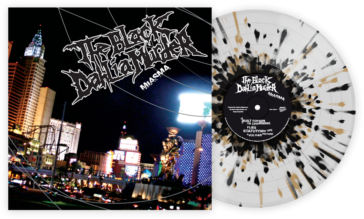 THE BLACK DAHLIA MURDER 'MIASMA' LP (Clear w/ Black & Gold Splatter)