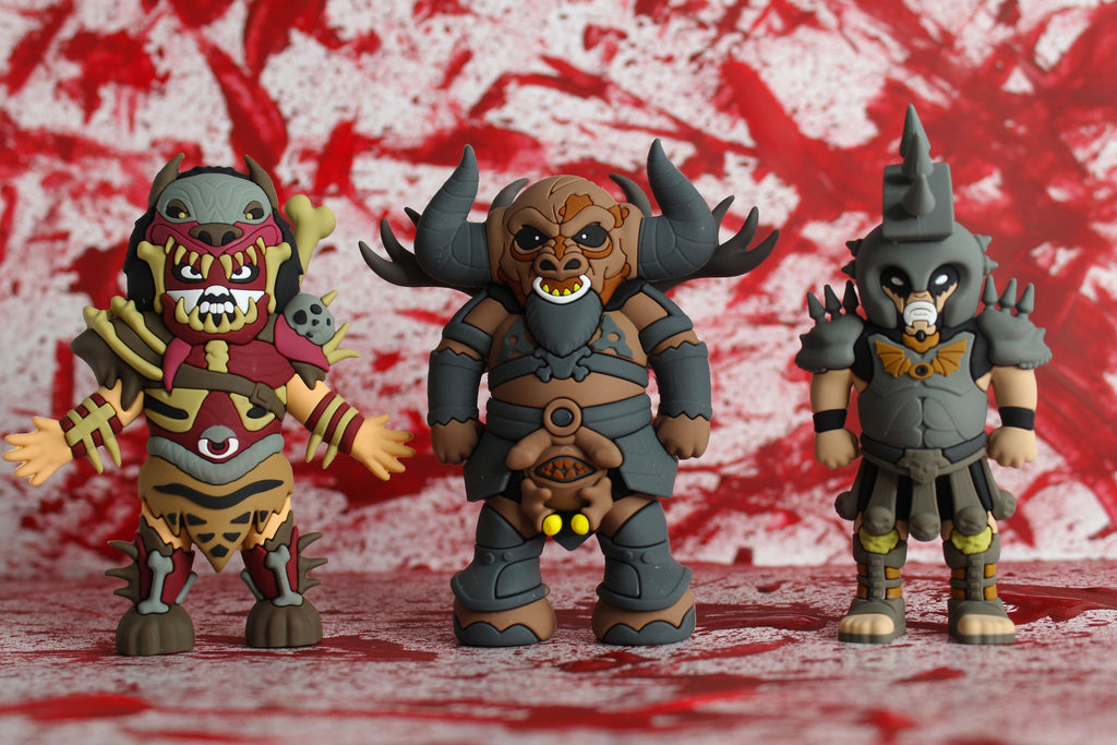 GWAR: SERIES 1 FIGURE SET BUNDLE (BLOTHAR, BEEFCAKE, AND JIZMAK)