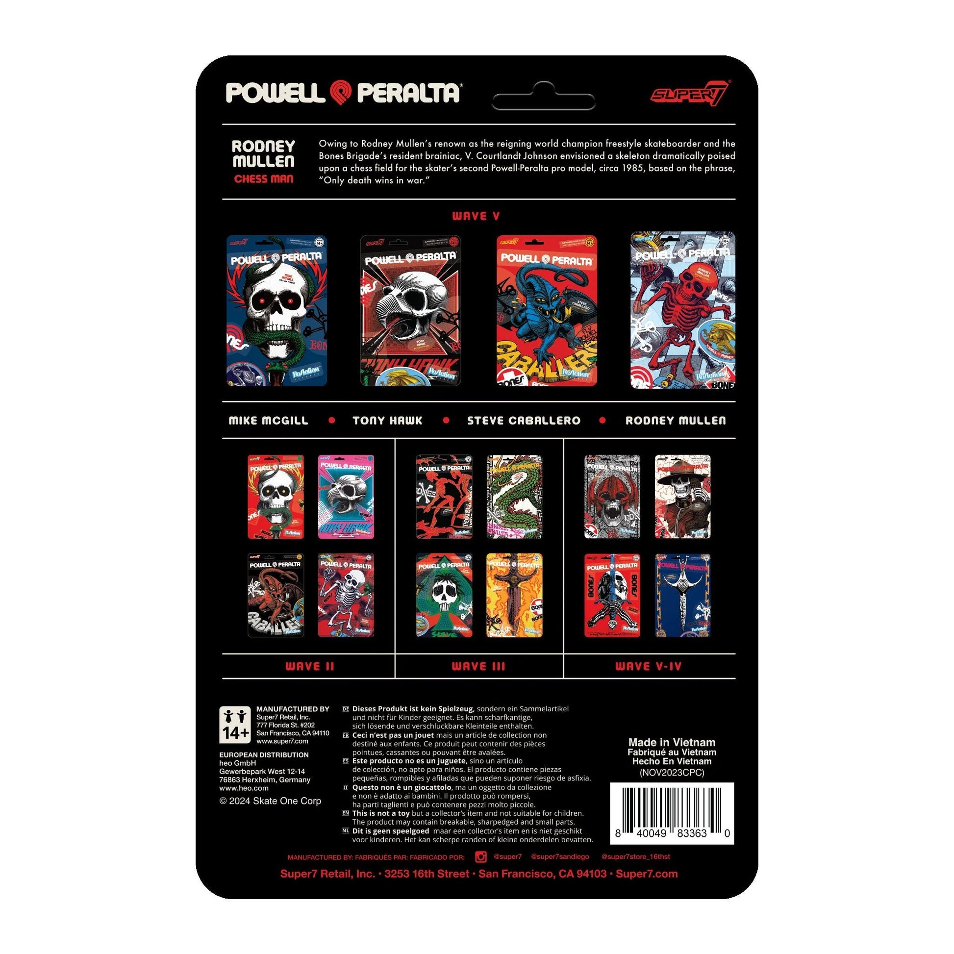 Powell Peralta Rodney Mullen Back of Card