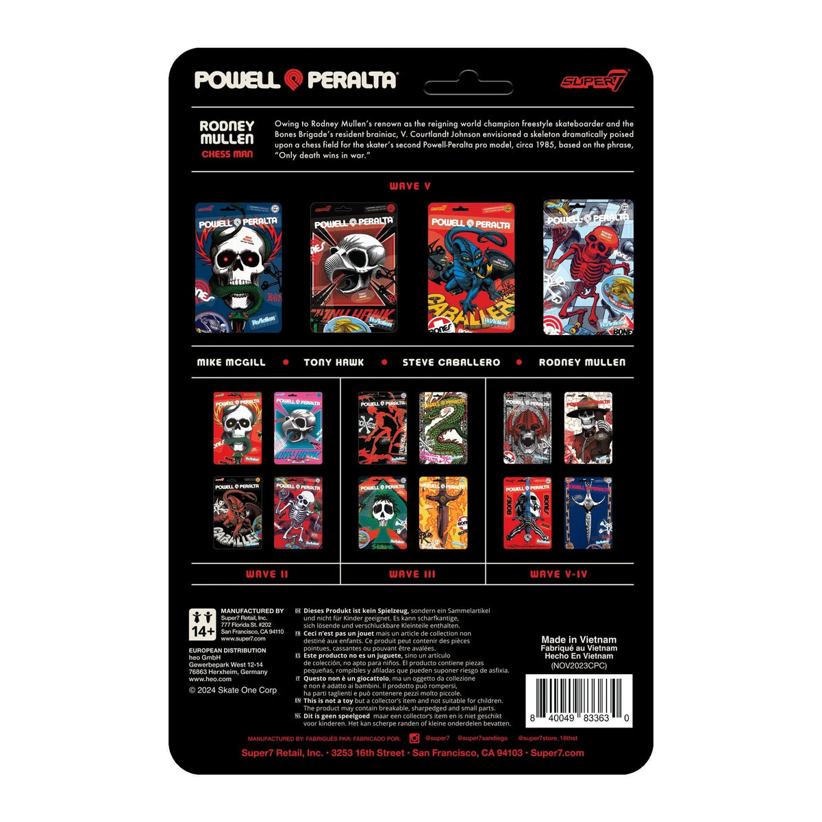 Powell Peralta Rodney Mullen Back of Card