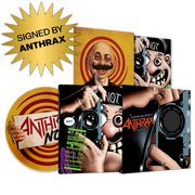 NOT: THE ILLUSTRATED ORAL HISTORY OF ANTHRAX + PICTURE DISC VINYL LP (SIGNED BY ANTHRAX)