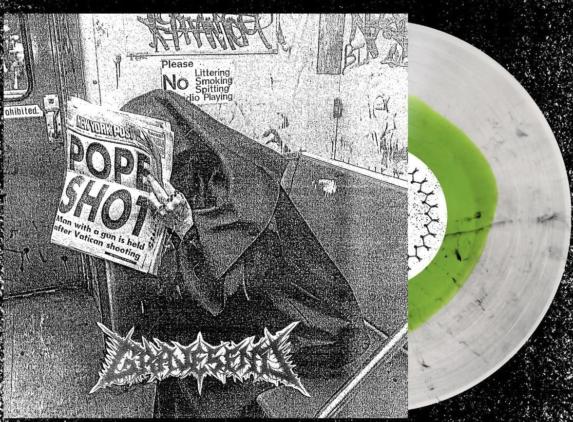 GRAVESEND 'METHODS OF HUMAN DISPOSAL' LP (Neon Green inside Ultra Clear w/ Black Smoke Vinyl)