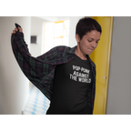 Against The World Unisex T-Shirt by Alternative Press Apparel Alternative Press S Black Long Sleeve