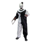 Terrifier Art The Clown 1 6 Scale Figure Full Body Front Holding Chainsaw no Background