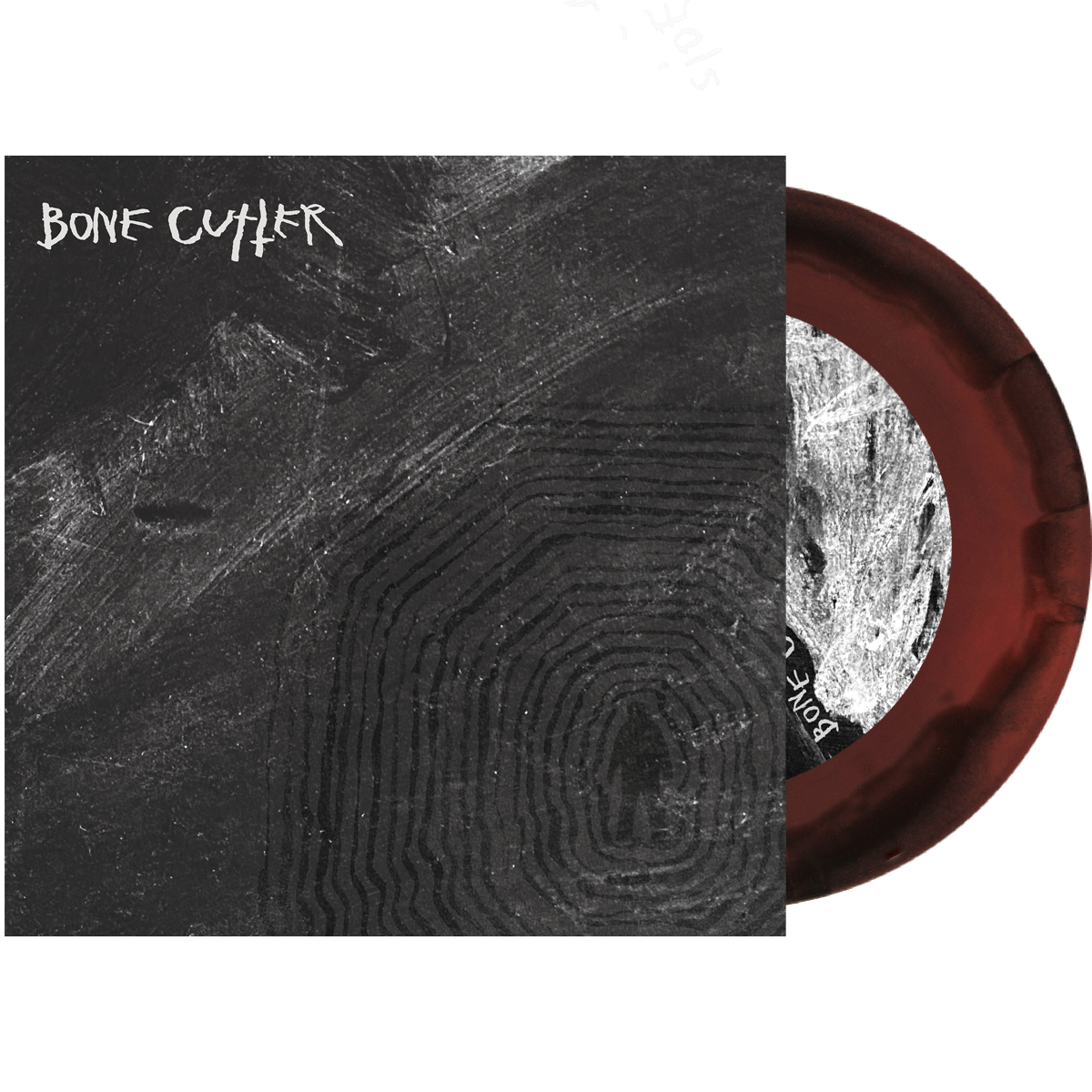 BONE CUTTER 'BONE CUTTER' 7" (Limited Edition - Only 100 Made, Oxblood & Black Swirl Vinyl)