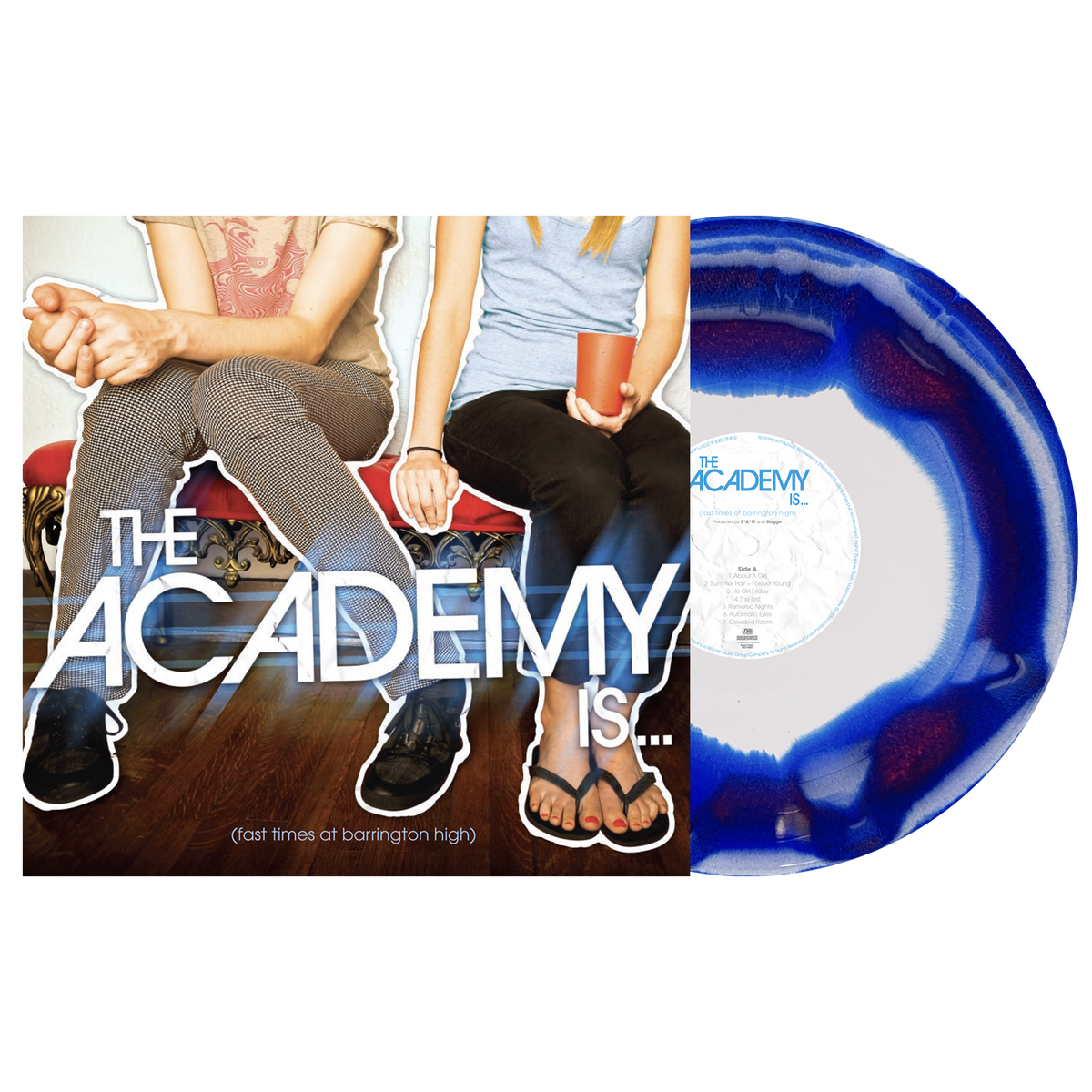 THE ACADEMY IS... ‘FAST TIMES AT BARRINGTON HIGH’ LP (Exclusive – Limited to 200, Blue & Red Inside White Vinyl)