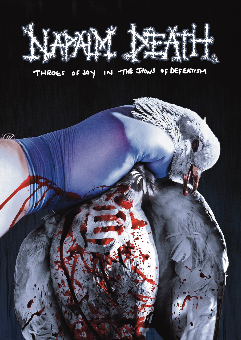 NAPALM DEATH'THROES OF JOY IN THE JAWS OF DEFEATISM' LIMITED-EDITION MUCUS WITH ENVY SWIRLED VINYL' ONLY 250 MADE