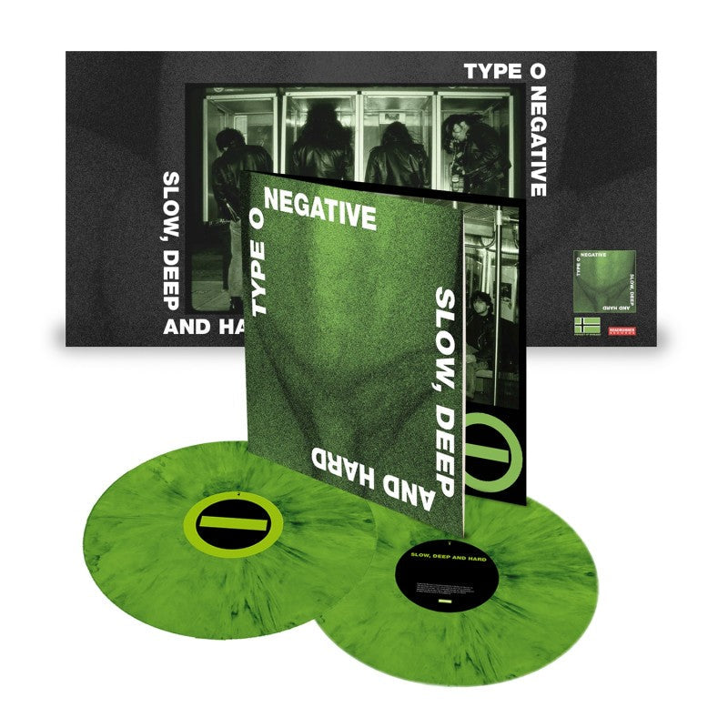 TYPE O NEGATIVE 'SLOW DEEP AND HARD' 2LP (30th Anniversary, Green & Black Vinyl)