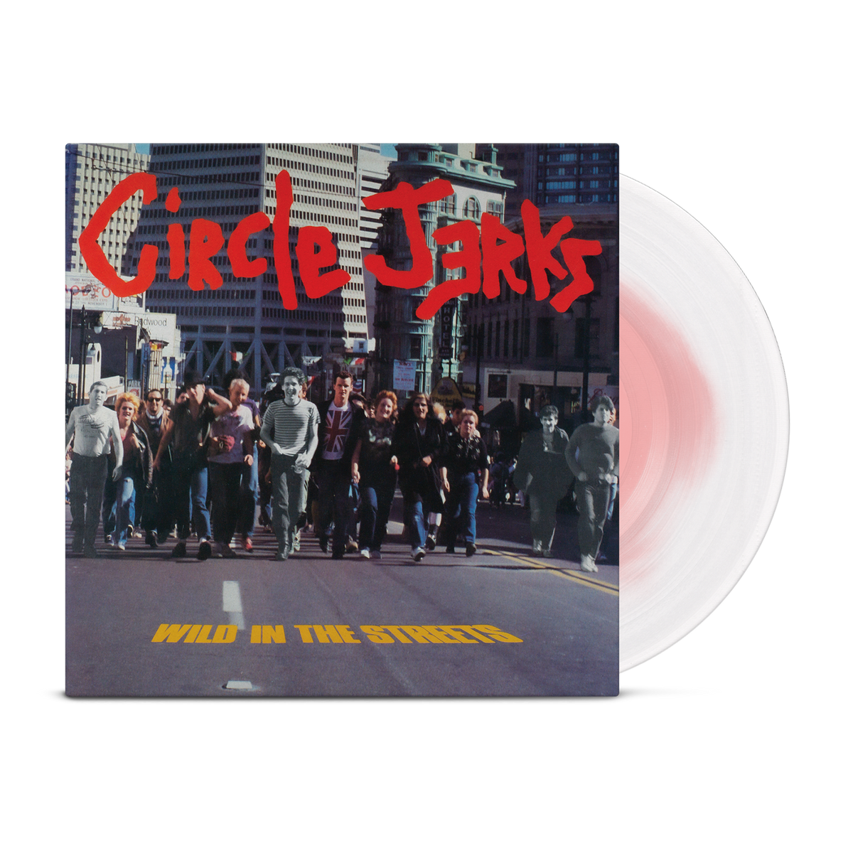 CIRCLE JERKS 'WILD IN THE STREETS' LP (Limited Edition ' Only 1000 Made, 40th Anniversary, White & Pink Vinyl)